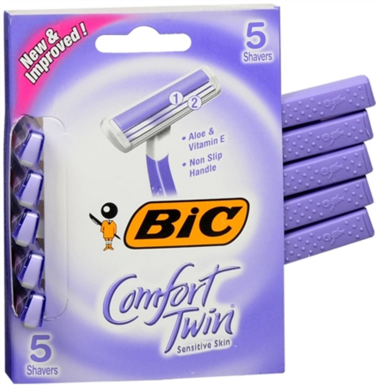 Bic Comfort Twin Sensitive Disposable Razors - 5 ct