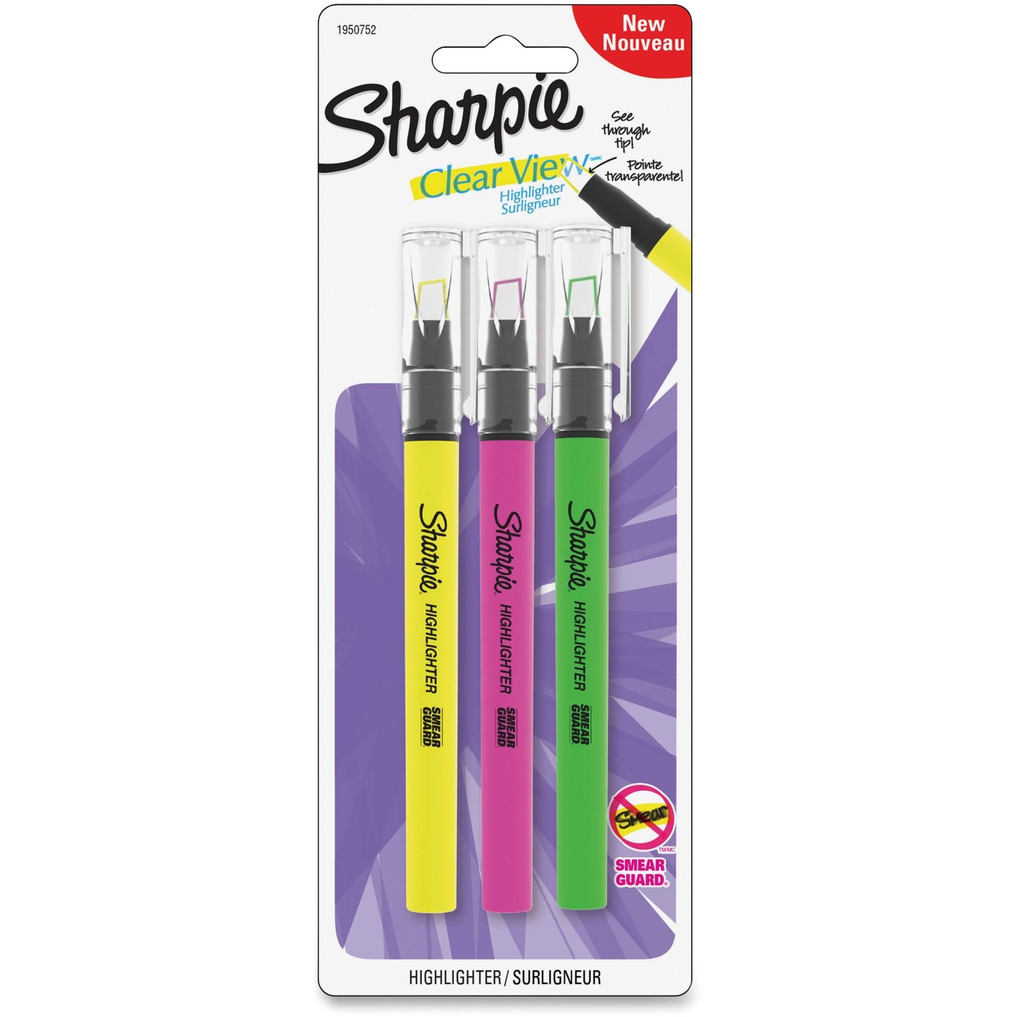 Sharpie Clear View Highlighters - 3pcs