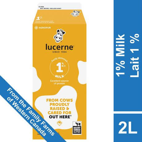 Lucerne Partly Skimmed 1% Milk
