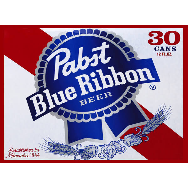 Pabst Blue Ribbon Beer Cans - 12oz, 30pk