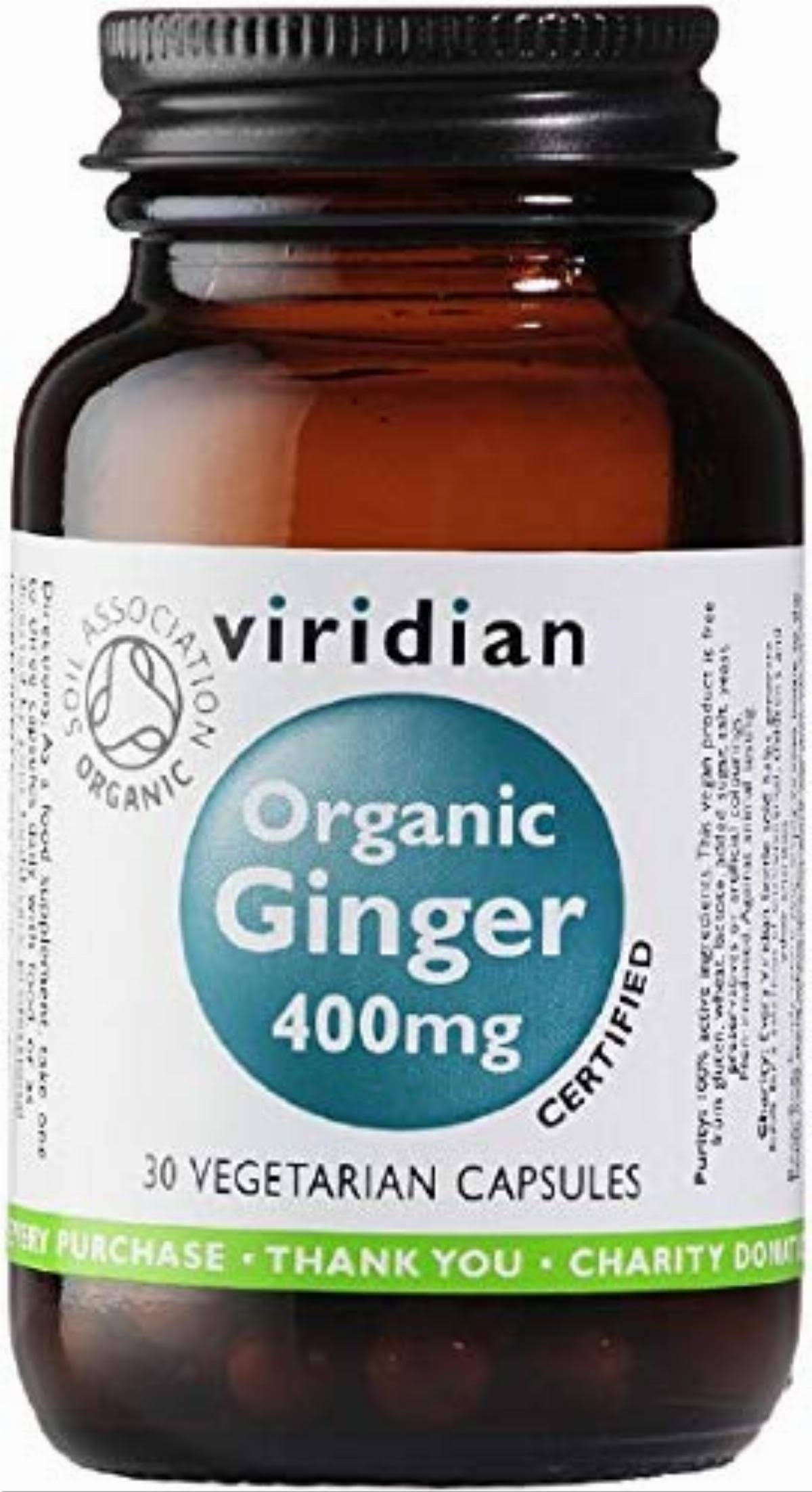 Viridian Organic Ginger - 30 Capsules