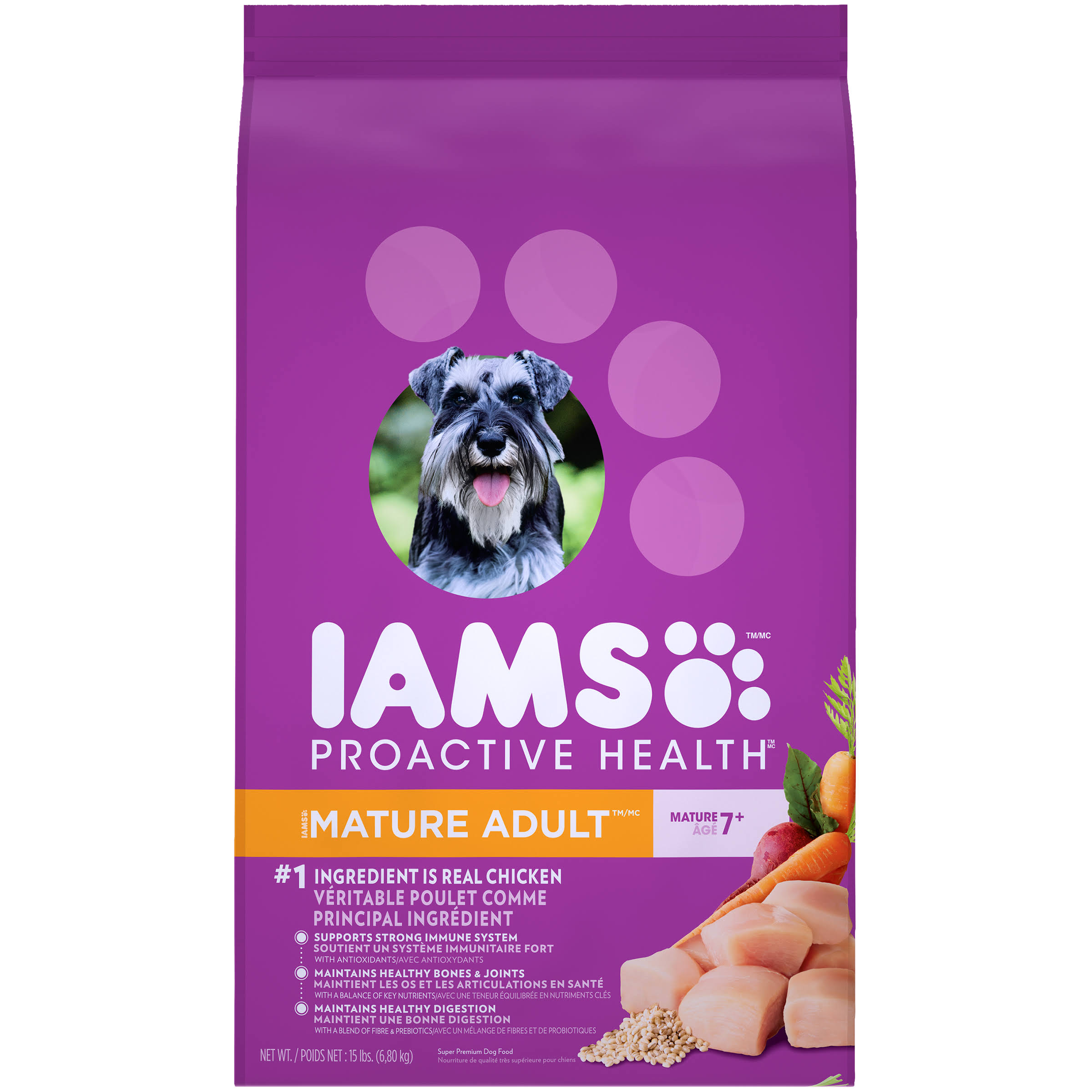 Iams Proactive Health Premium Dog Food Mature Adult - 15lbs