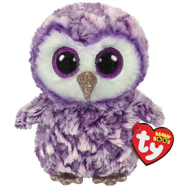 Ty Beanie Boo's Owl Soft Toy - Purple