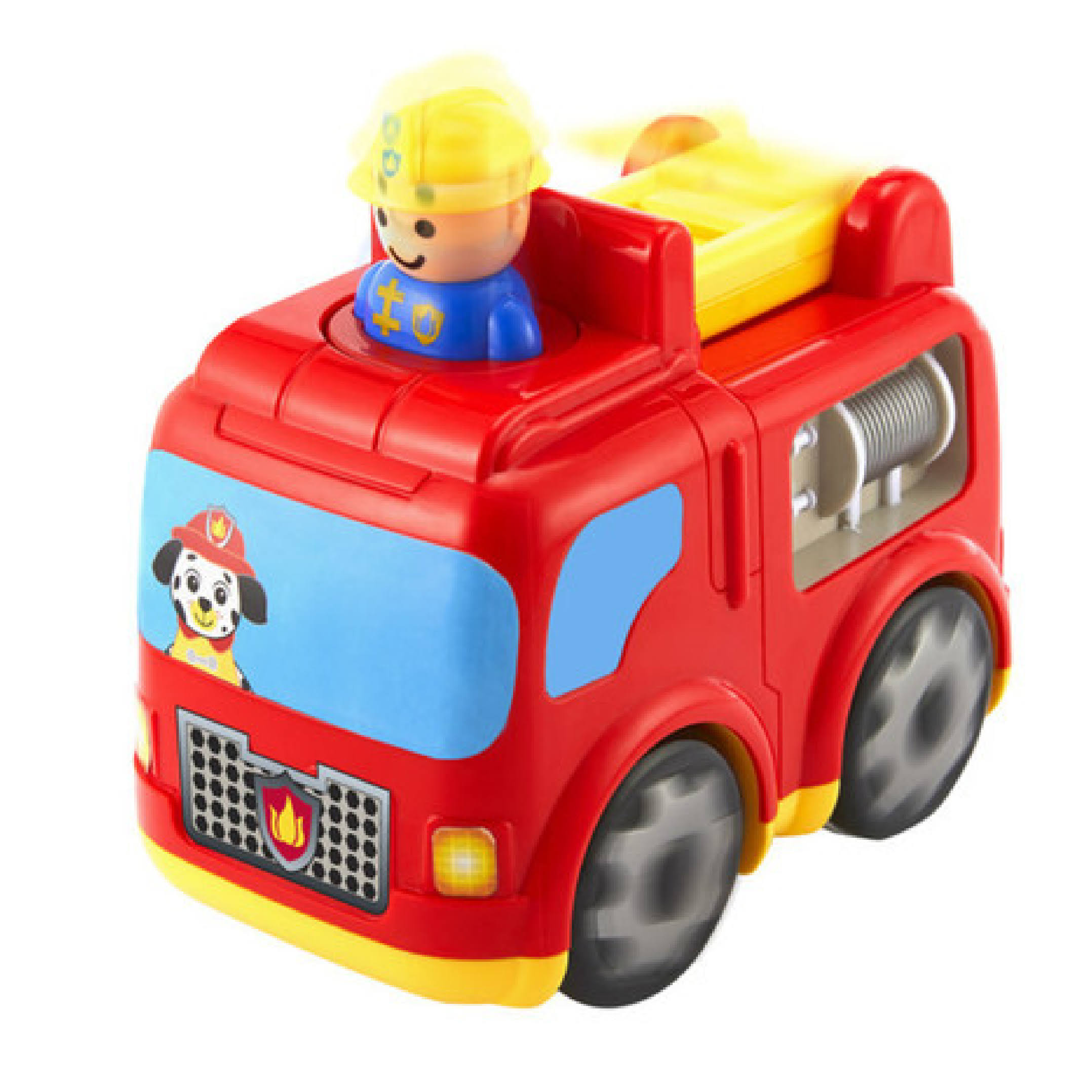 Kidoozie Press N Zoom Fire Engine - Developmental Activity Toy for Tod