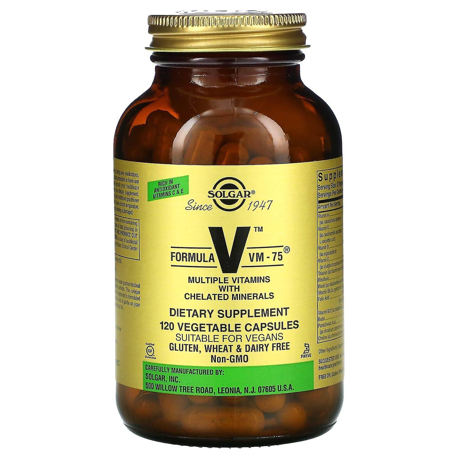 Solgar Formula Vm 75 Vegetable Capsules - 60 Capsules
