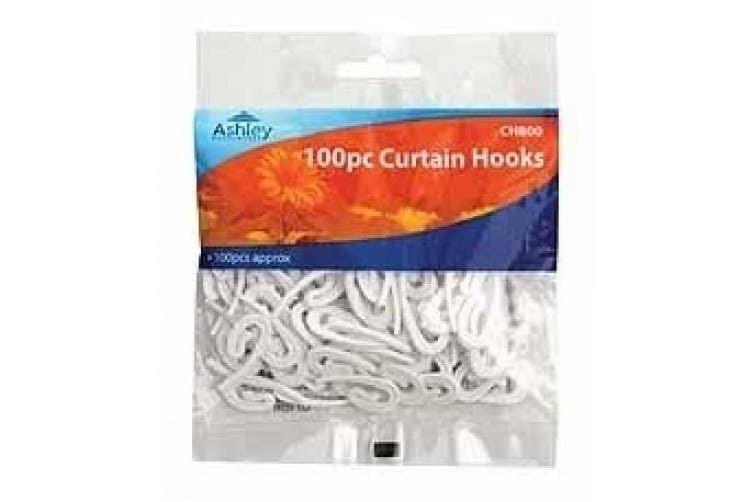 Ashley Curtain Hooks - 100 Pieces