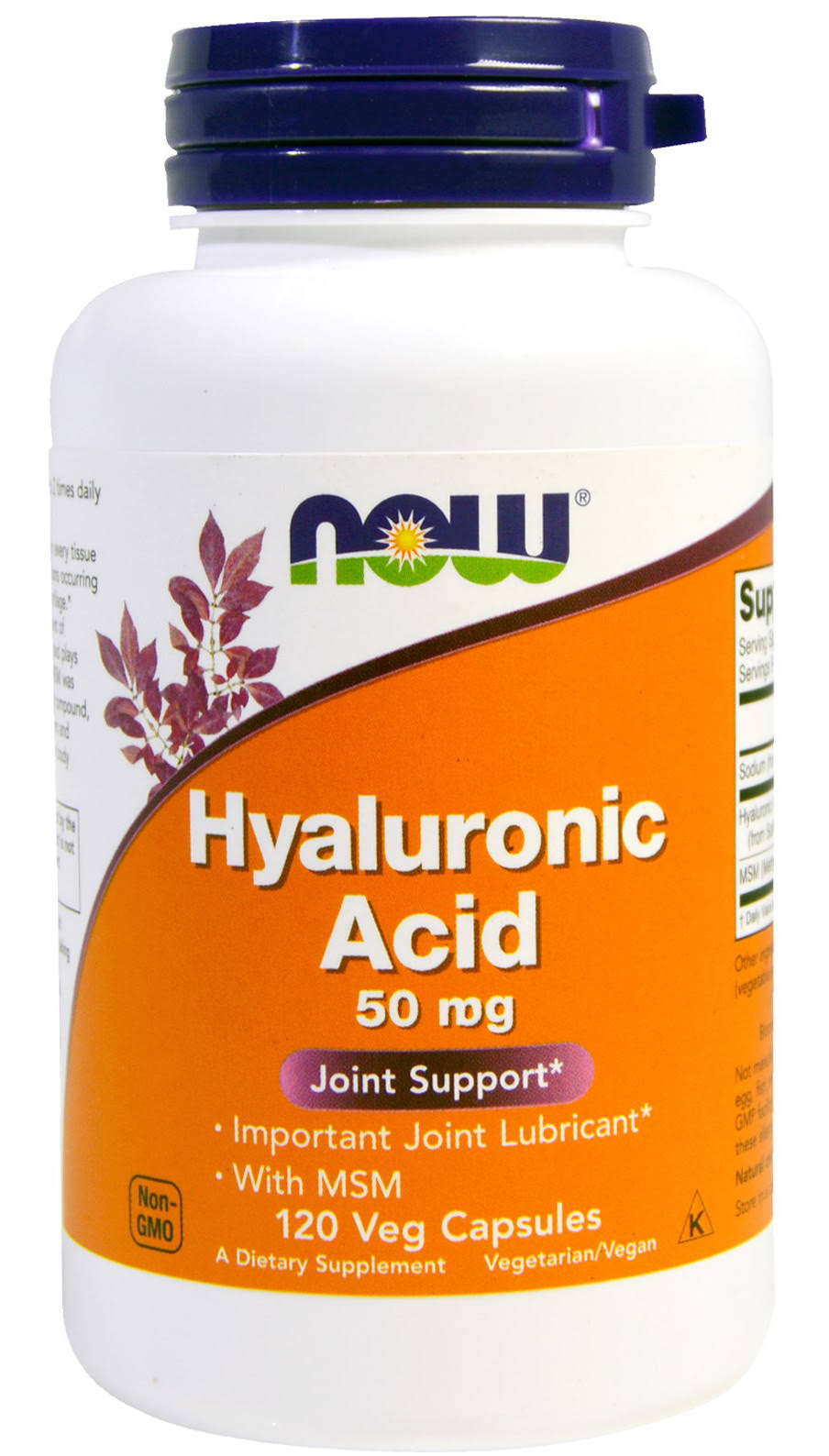 Now Foods Hyaluronic Acid - 50mg, 120 Veg Capsules