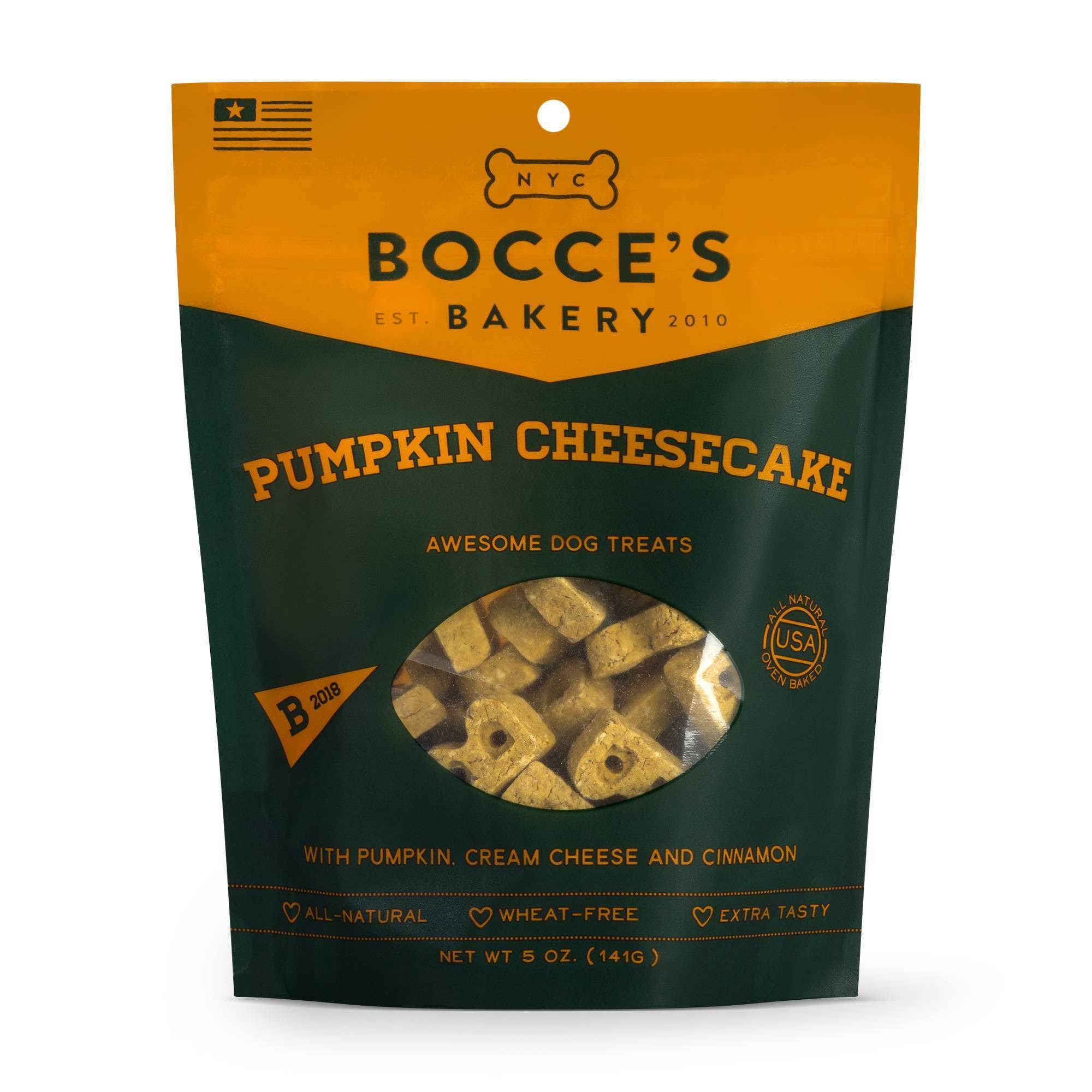 Bocce's Bakery Pumpkin Cheesecake 5oz Dog Treats
