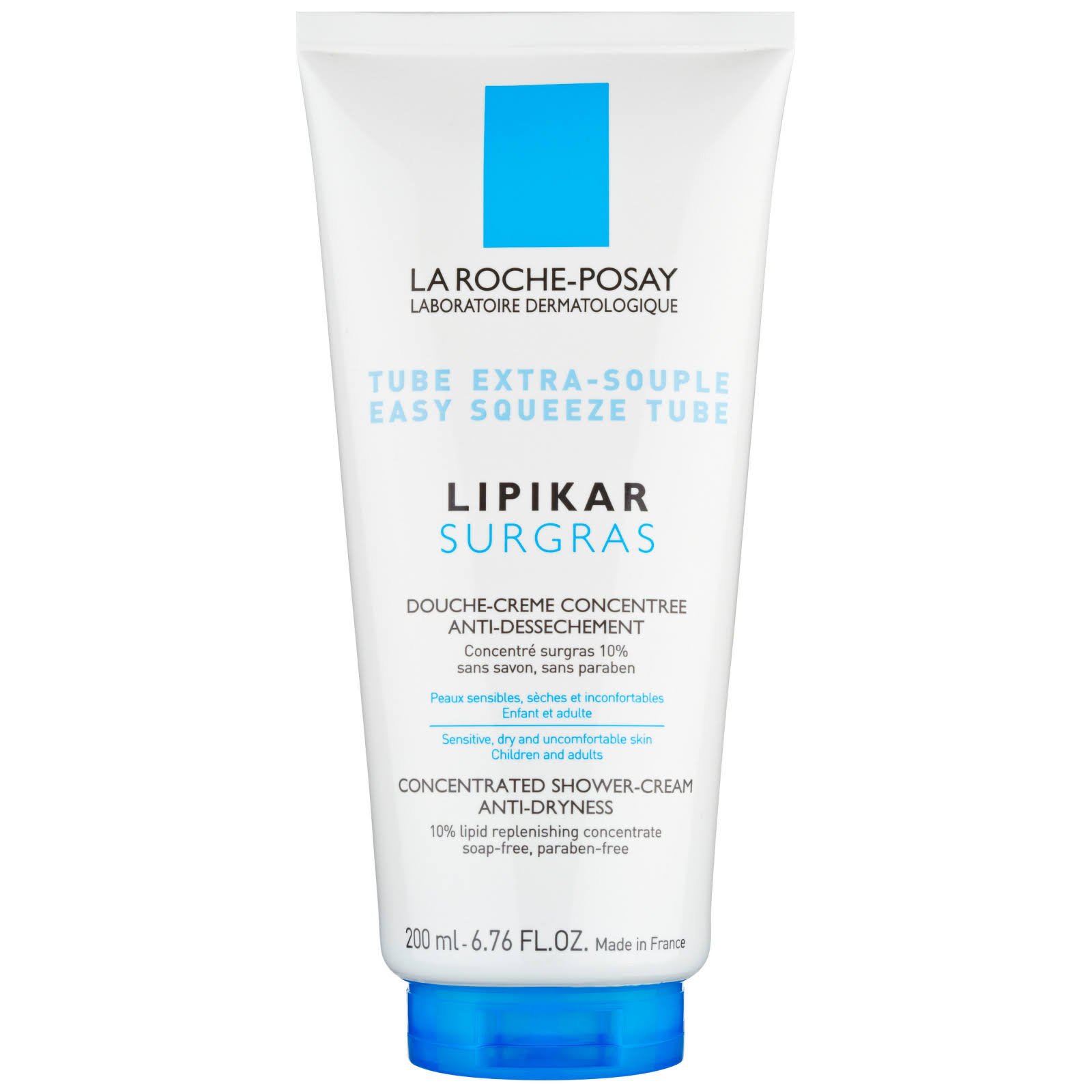 La Roche-Posay Lipikar Surgras Concentrated Shower-Cream - Dry Skin, 200ml