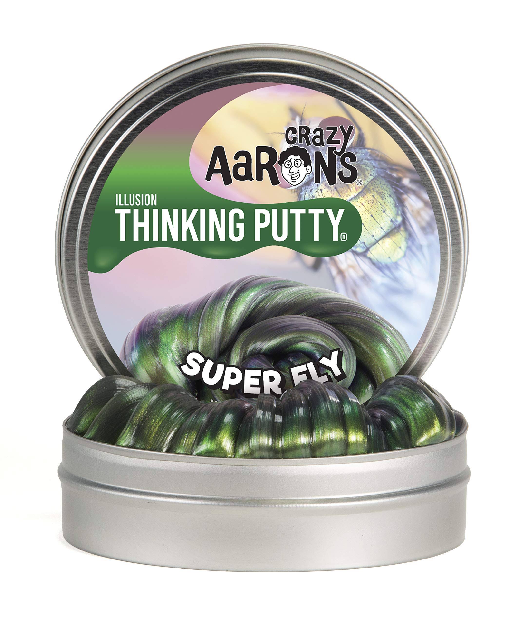 Green Elephant Trading Crazy Aaron's Thinking Putty - SUPER FLY, Illusion, 10cm Tin