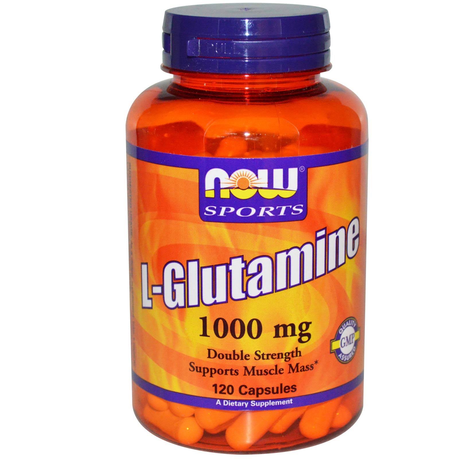 Now Sports L-Glutamine - 1000mg, 120 Capsules