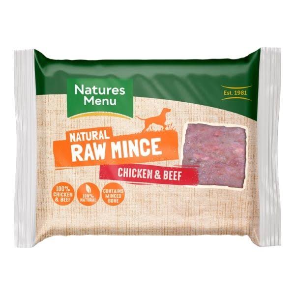 Natures Menu Raw Frozen Dog Food - Chicken & Beef, 400g