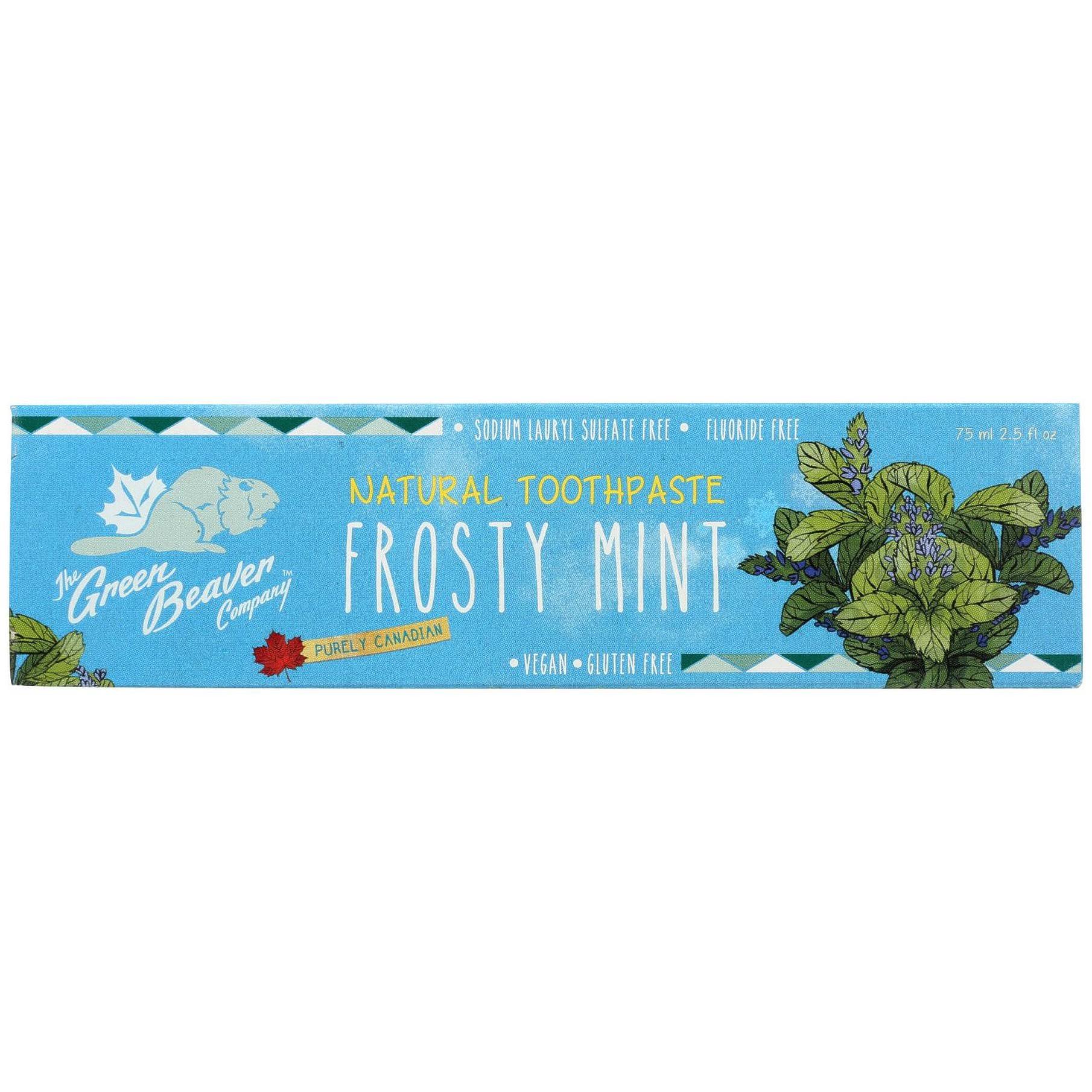 Green Beaver Natural Toothpaste - Frosty Mint, 2.5oz