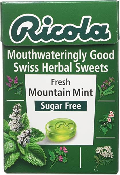 Ricola Mouthwateringly Sugar Free Good Swiss Herbal Sweets - Fresh Mountain Mint, 45g