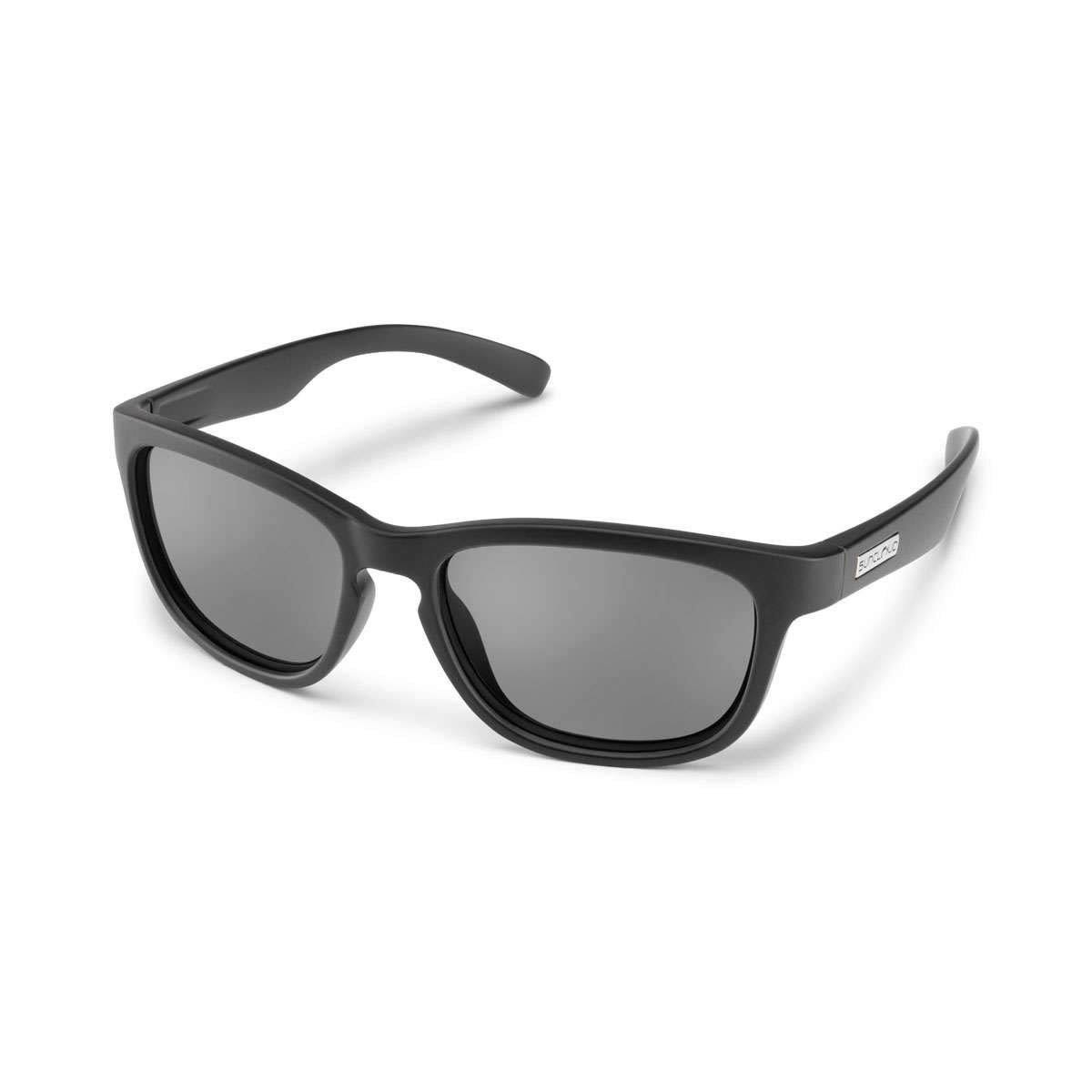 Suncloud - Cinco Matte Black Sunglasses / Polarized Gray Lenses