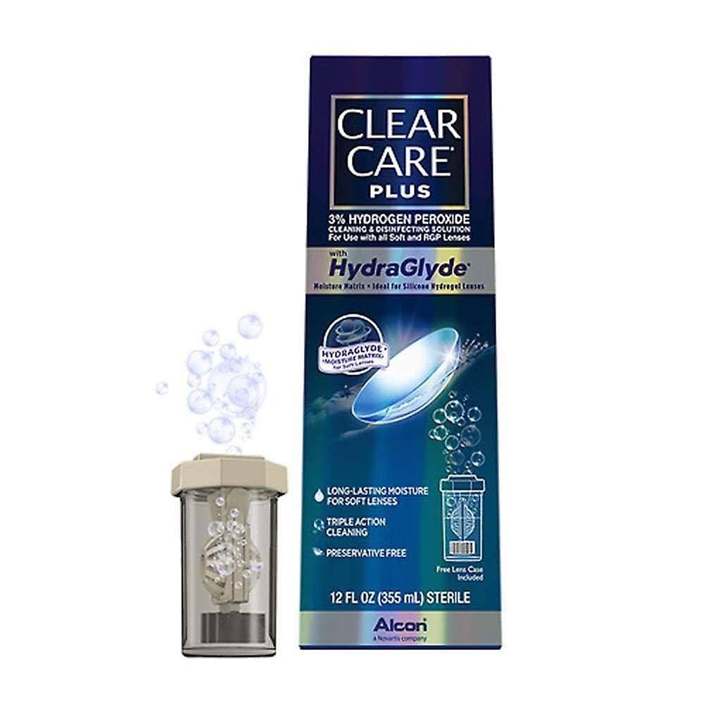 Clear Care Plus Cleaning & Disinfecting Solution with HydraGlyde - 12oz