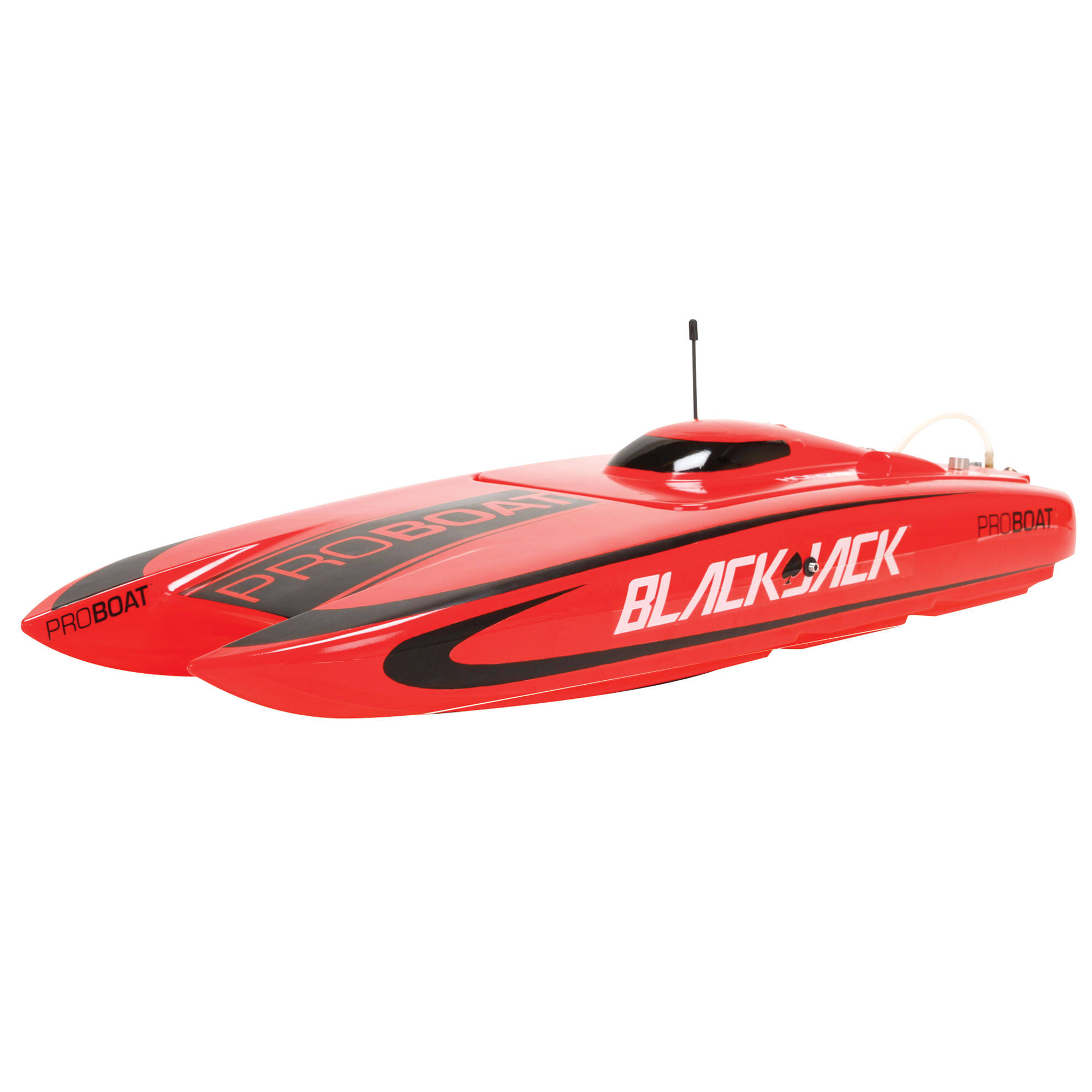 Blackjack Catamaran Brushless Remote Control Boat - Red