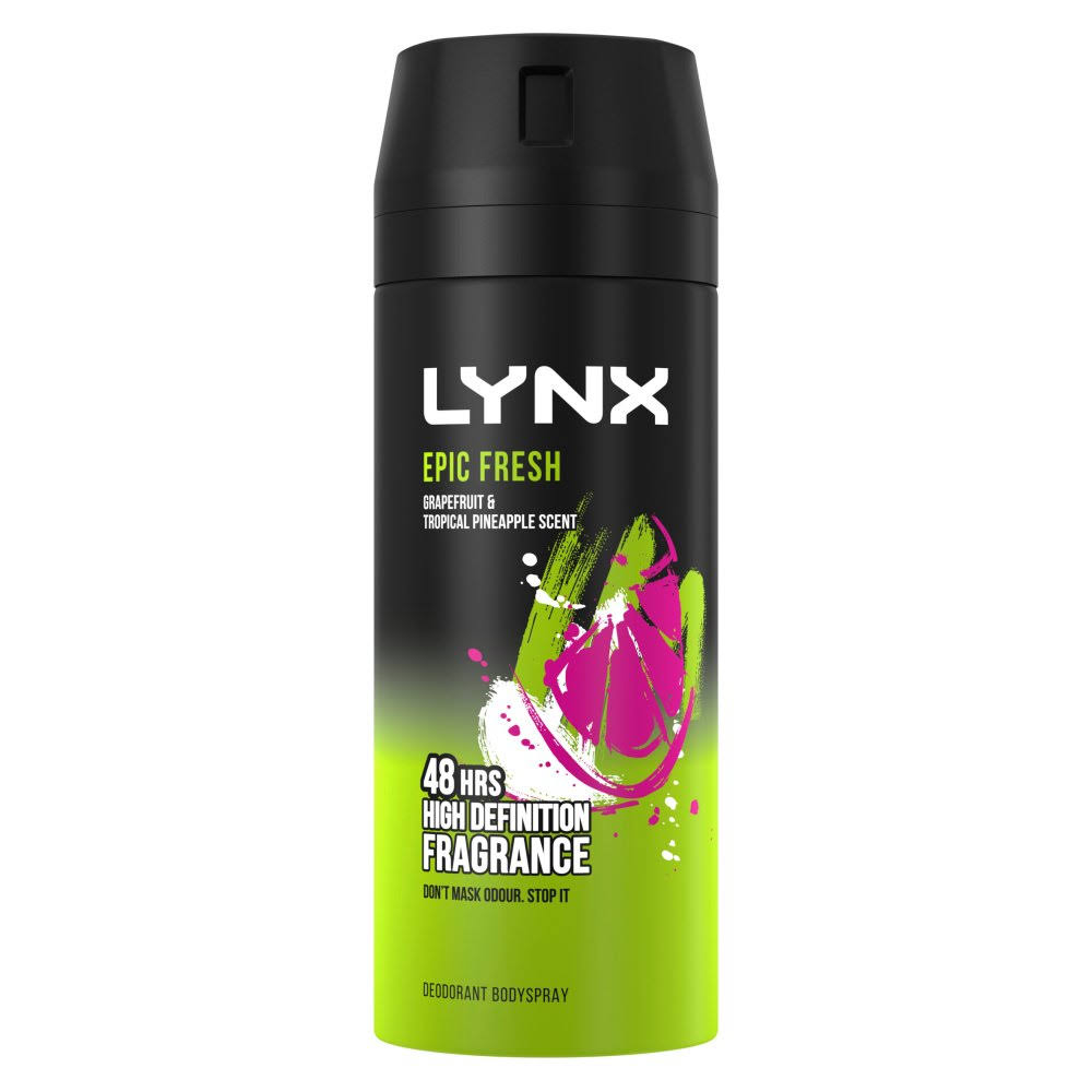 Lynx Body Spray 150ml Epic Fresh