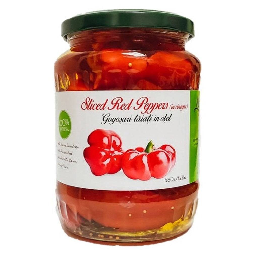 Livada Gogosari Sliced Red Peppers In Vinegar - 680g