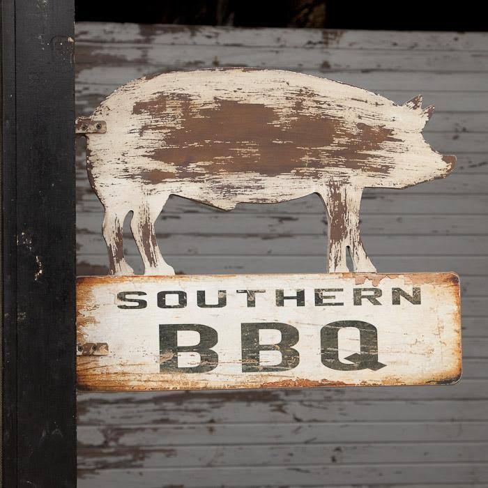Southern BBQ Pig Sign