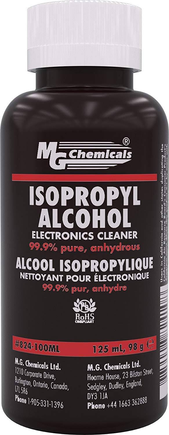MG Chemicals 99.9% Isopropyl Alcohol Electronics Cleaner, 125 ml