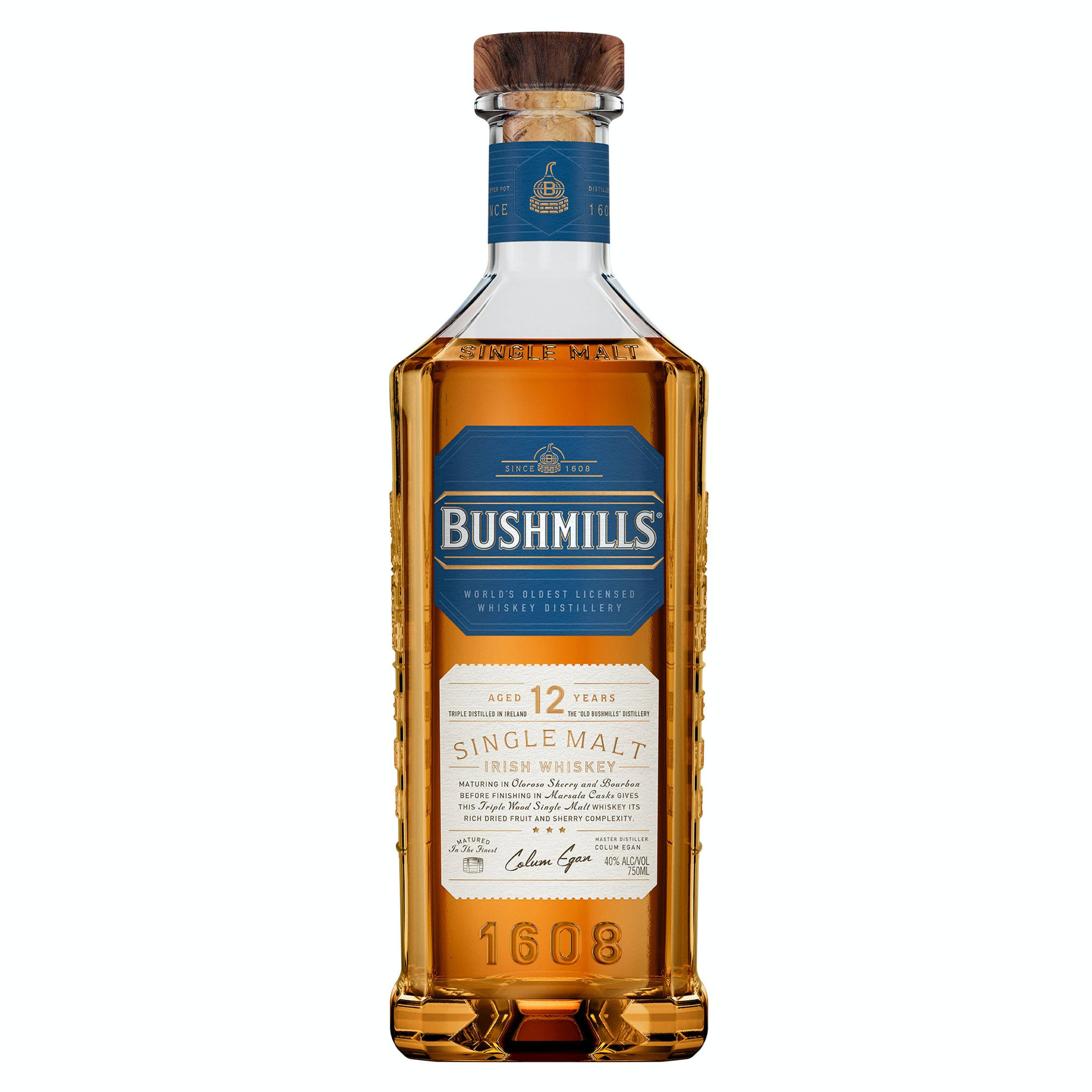 Bushmills Single Malt 12 Year Irish Whiskey - 750 ml
