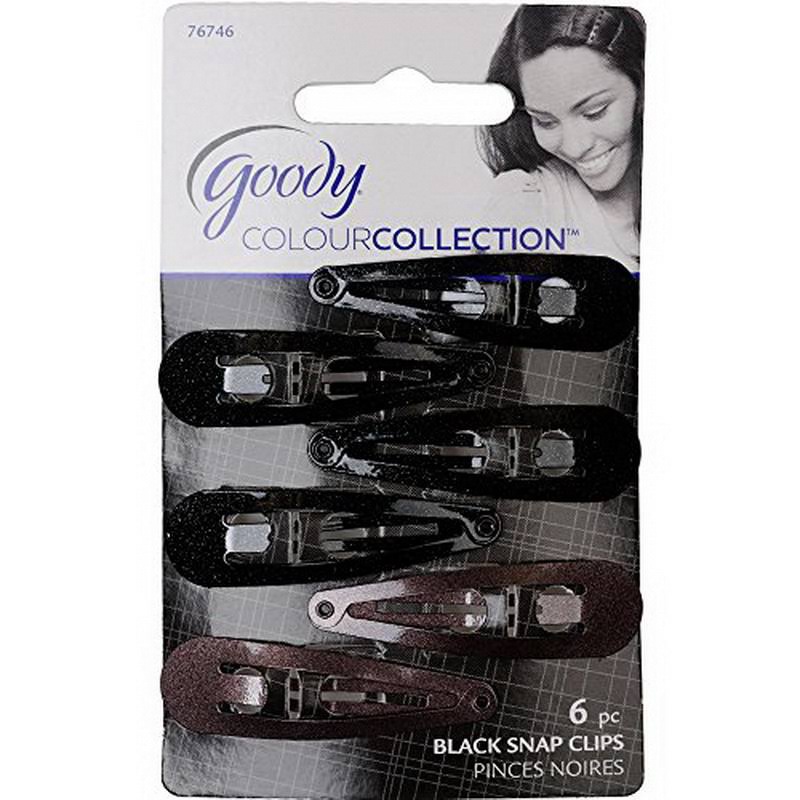 Goody Colour Collection Contour Clips - Black, 6 Pack