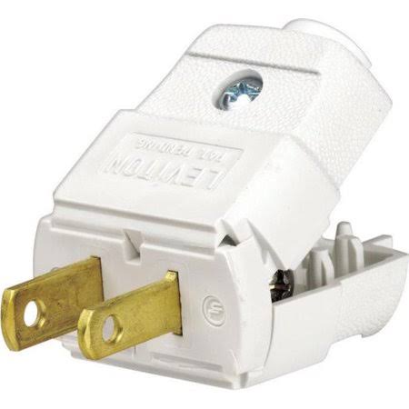 Leviton 00101-0wp Residential Thermoplastic Non-grounding Polarized Plug 1-15p 20-16 Awg 2 Pole 2 Wire- Pack Of 10 Leviton Multicolor