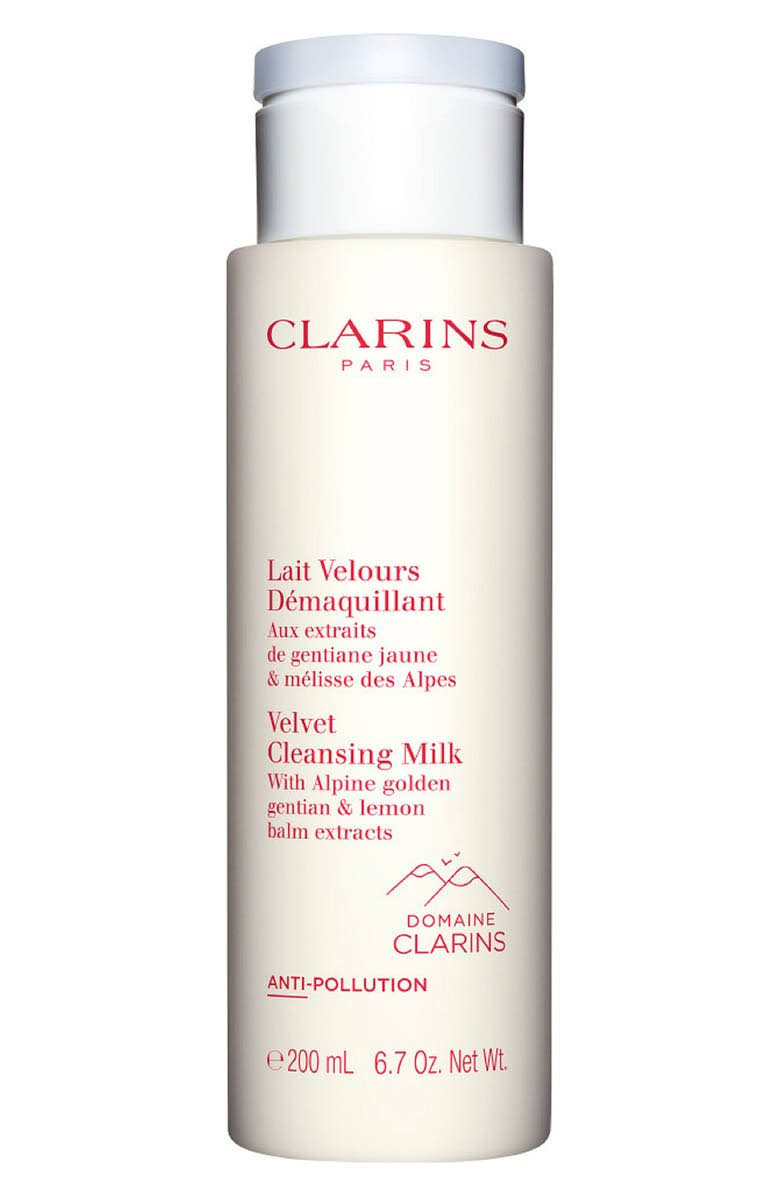 Clarins Velvet Cleansing Milk With Alpine Golden Gentian & Lemon Balm