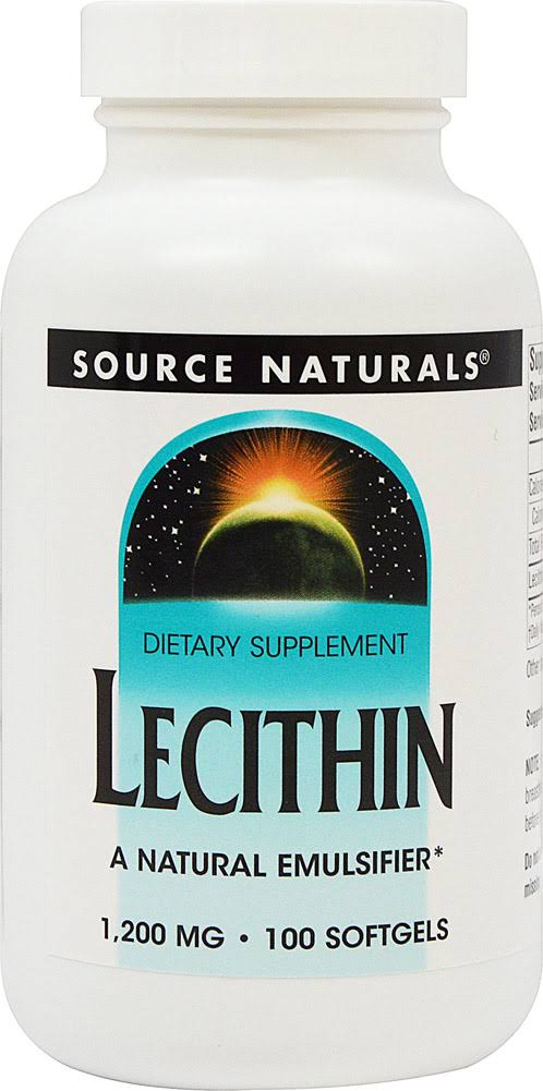 Source Naturals Lecithin Dietary Supplement - 100 Softgels
