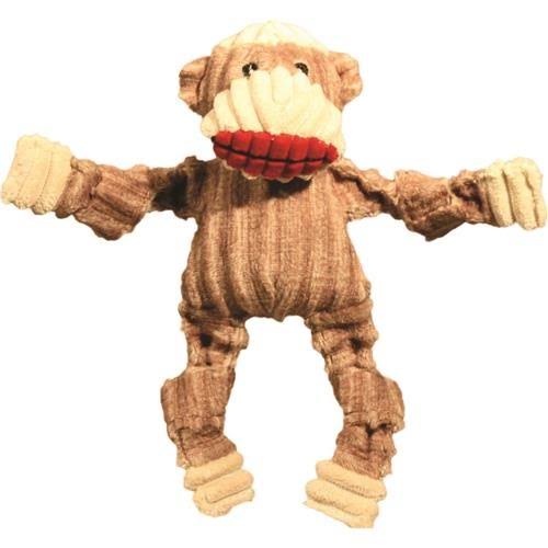 Hugglehounds Plush Corduroy Sock Monkey Knotties Dog Toys