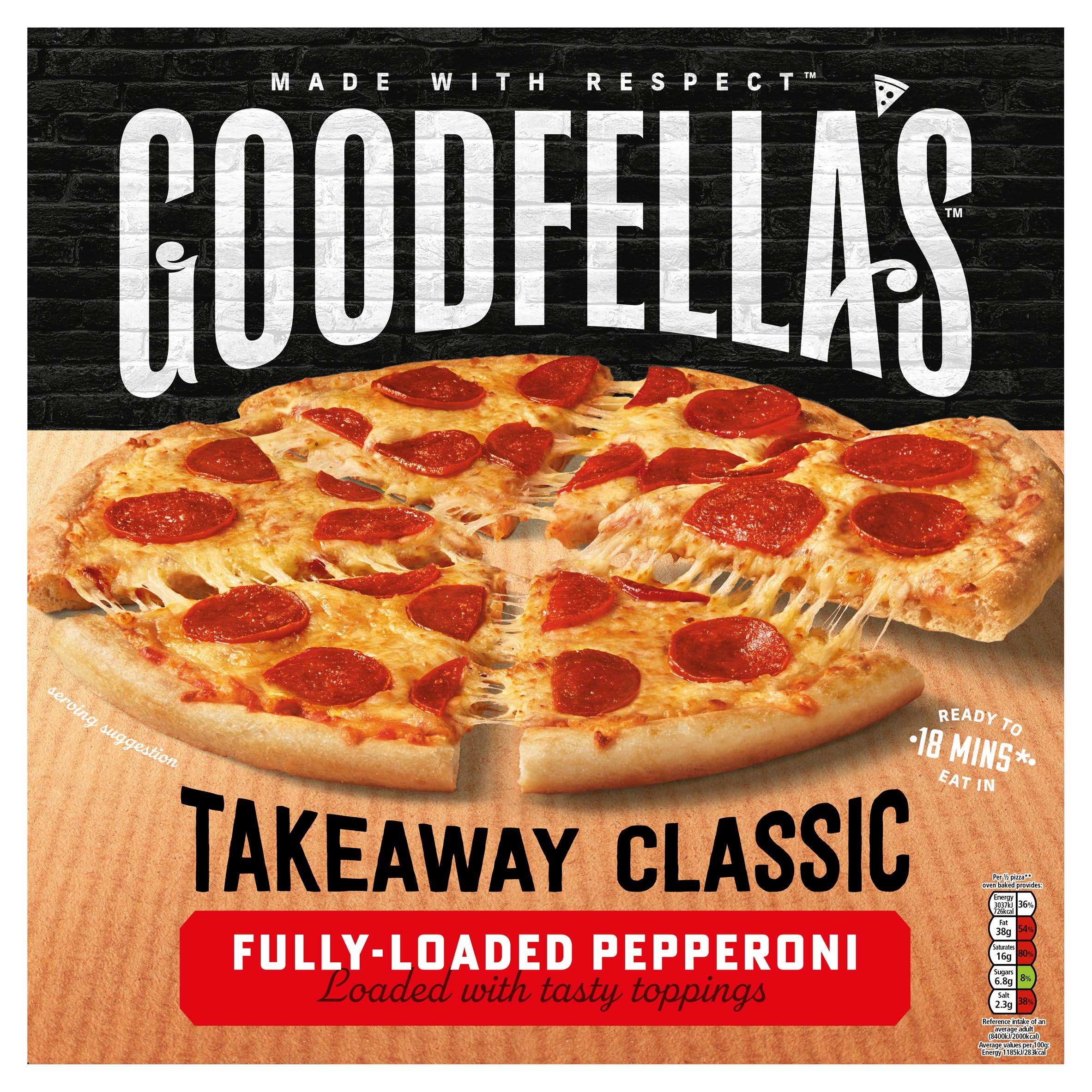 Goodfella's Takeaway Classic Crust Pepperoni Pizza, 524G