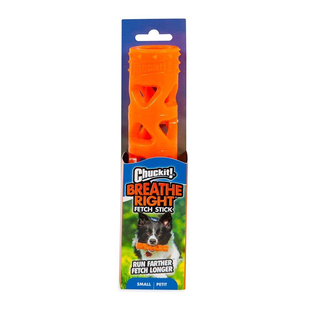 Chuckit! Breathe Right Stick Dog Toy, Small (Orange)