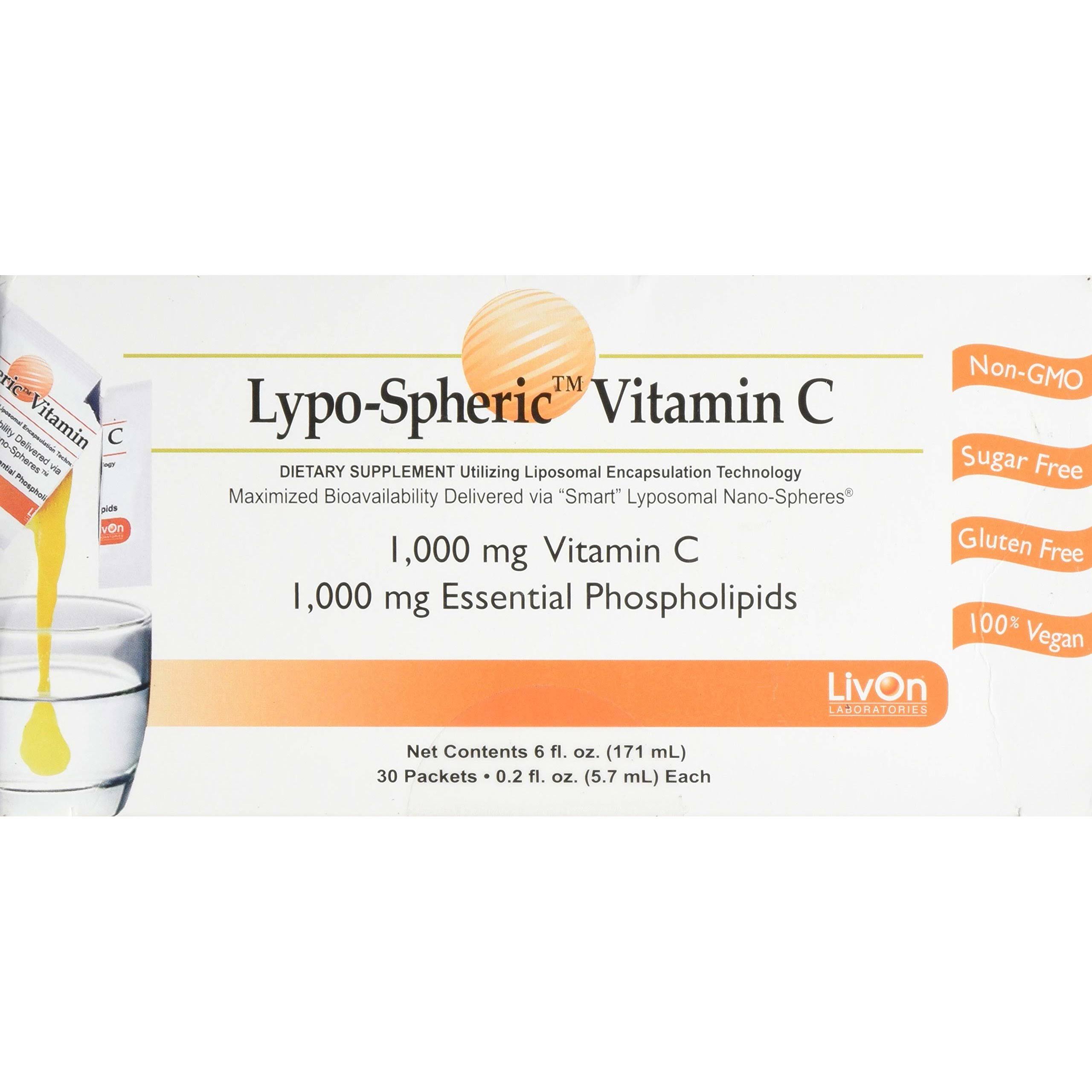 LivOn Labs Lypo-Spheric Vitamin C - 1000mg x 30 Packets