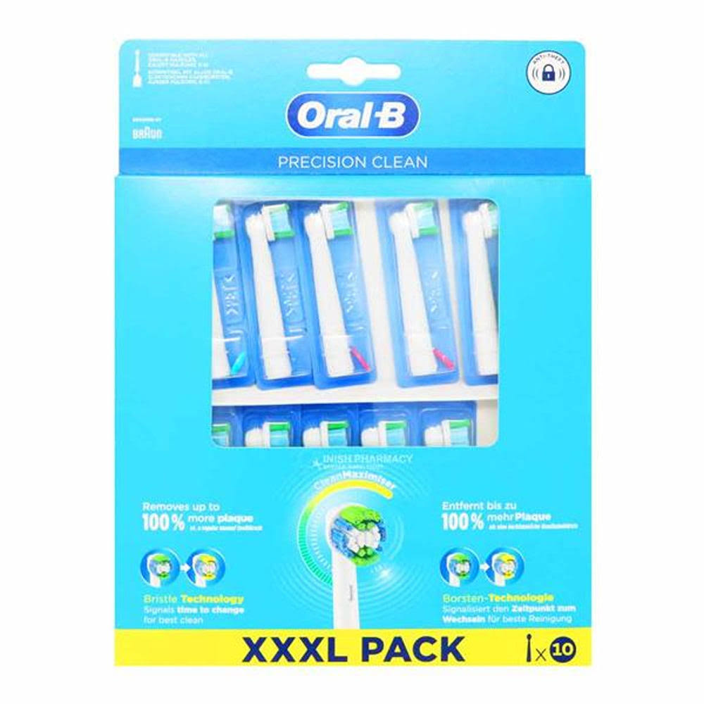 Oral-B Precision Clean Replacement Brush Heads - Round Brush Head - Pack of 10