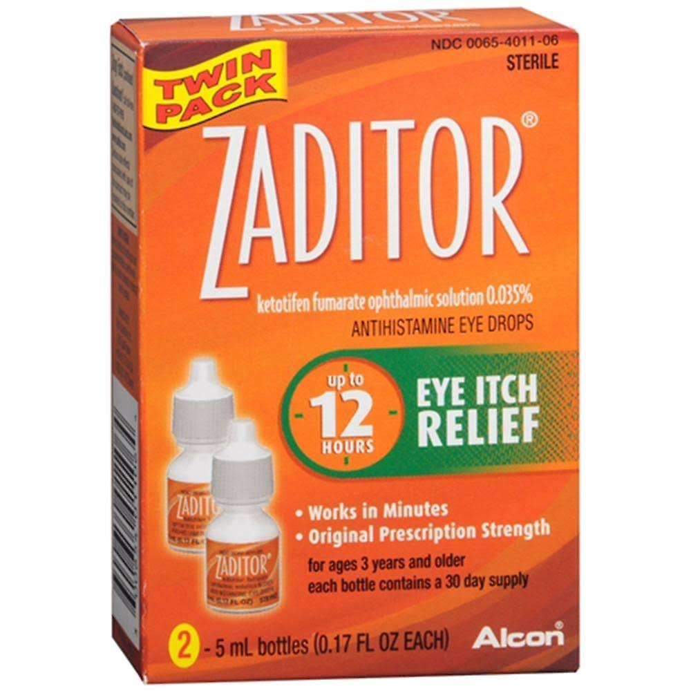 Alcon Zaditor Twin Pack Eye-Drops - 0.34 Oz