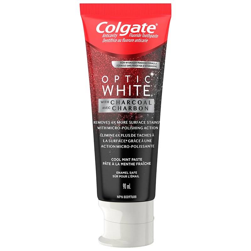 Colgate Optic White With Charcoal Teeth Whitening Toothpaste - 90 ml
