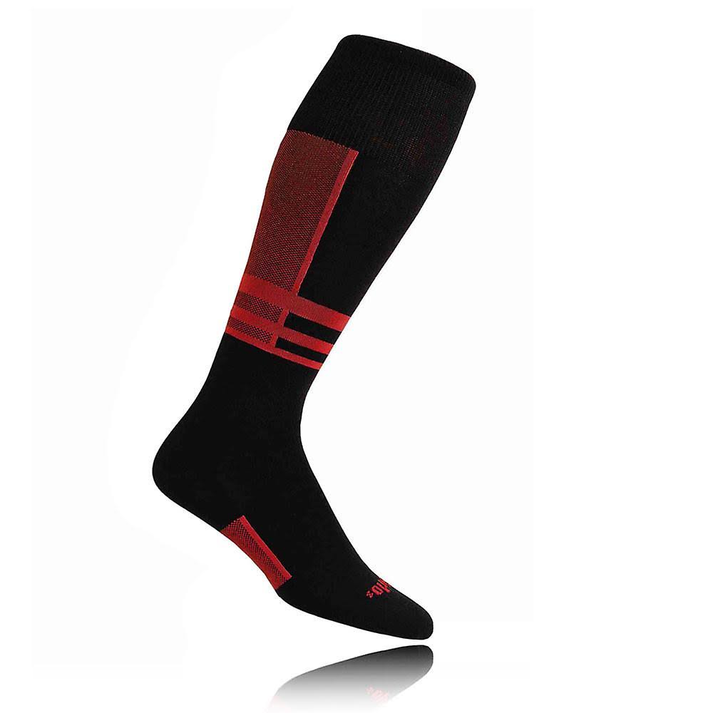 Thorlo Ultra Light Ski Liner Sock - AW18 Black/Red UK 11.5-13
