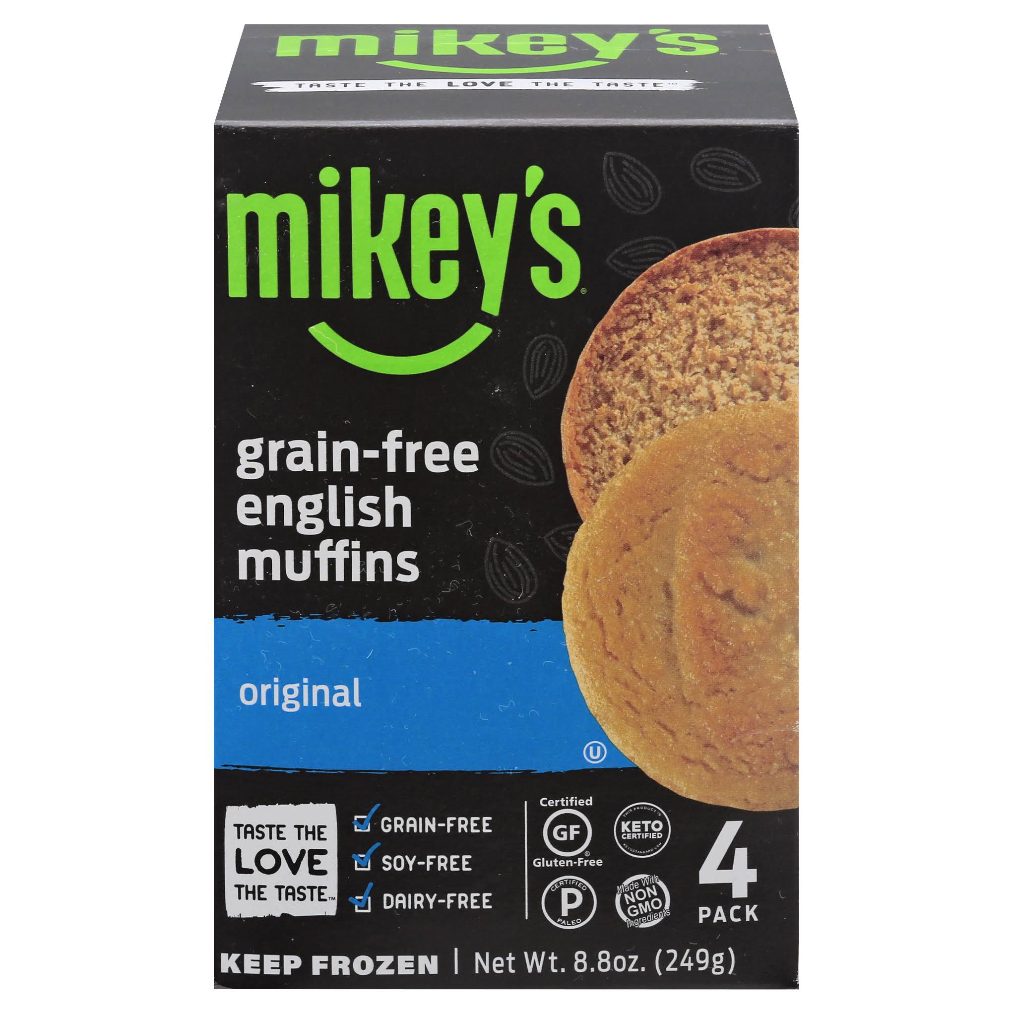 Mikey's Muffins Gluten Free English Muffins - Original, 8.8oz