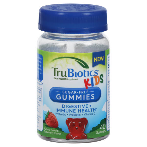 TruBiotics Kids Probiotic Gummies - Strawberry - 40 Gummies