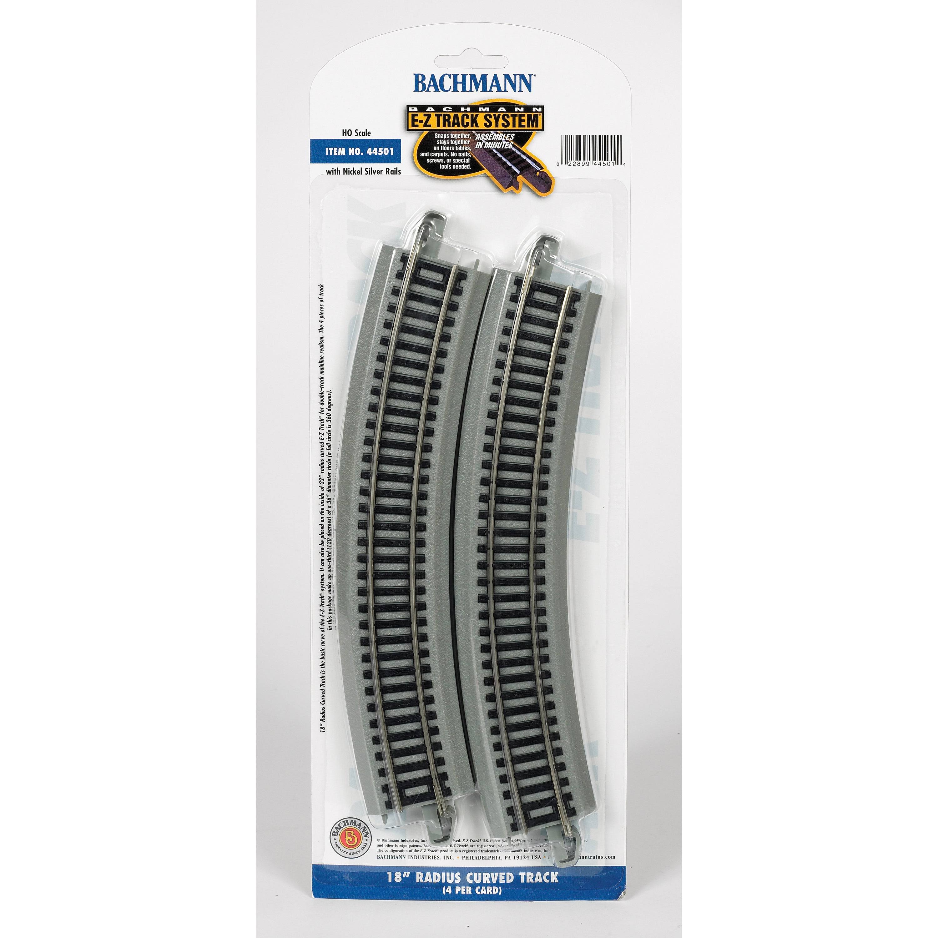Bachmann Trains Snap-Fit E-Z Track Radius Curved HO Scale Track - 18"