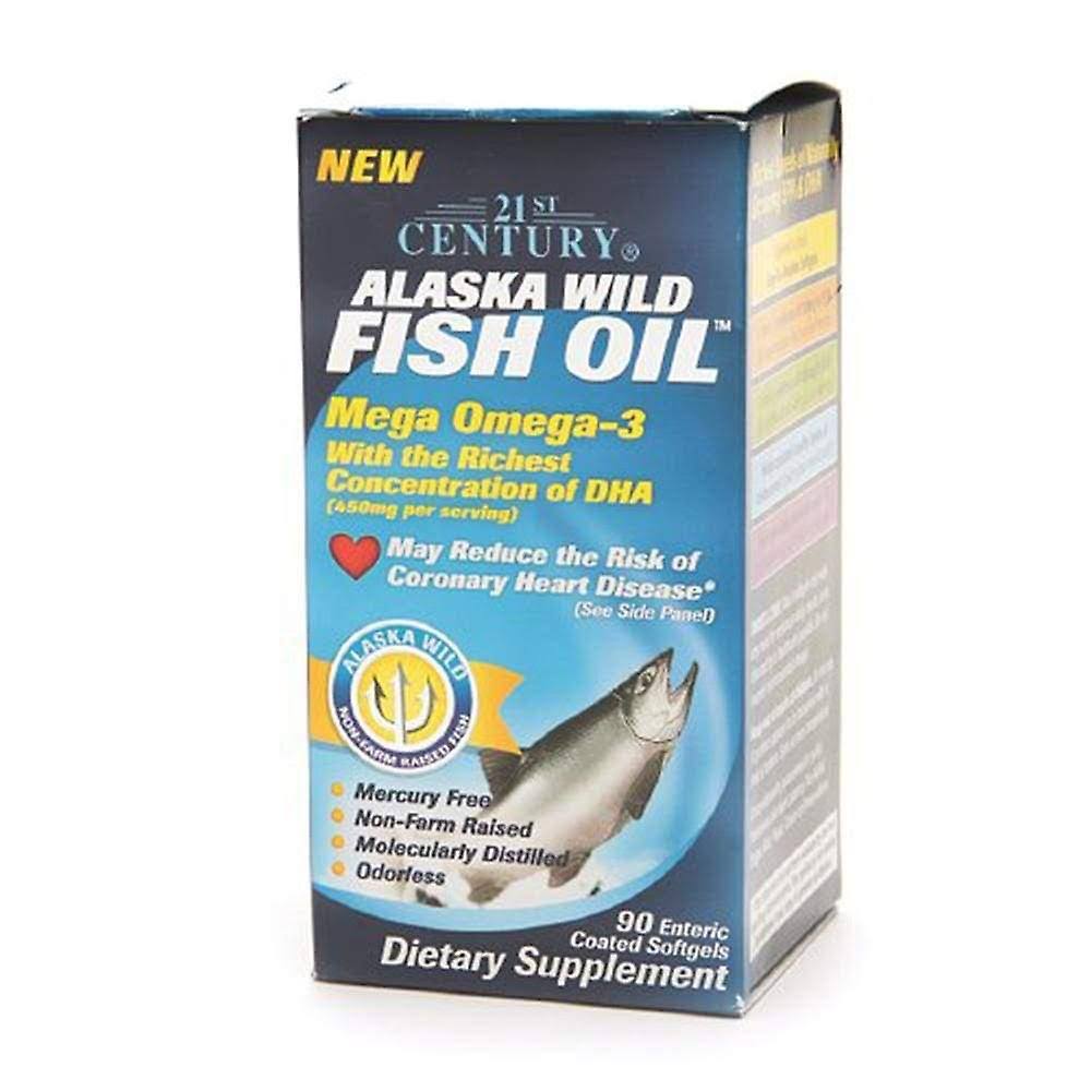 21st Century Alaska Wild Fish Oil Softgels Supplement - 90ct