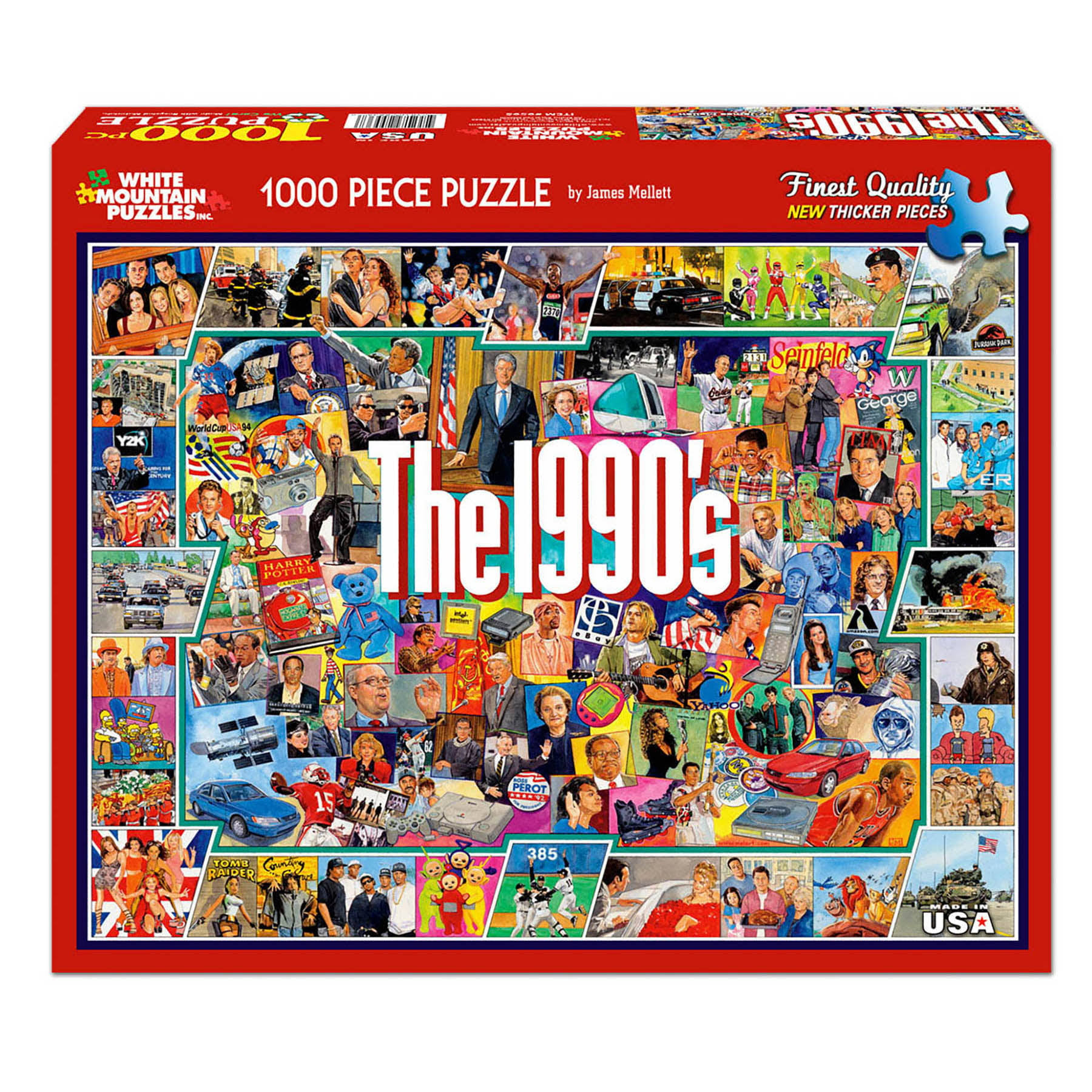 White Mountain The 1990s Jigsaw Puzzle - 1,000pcs