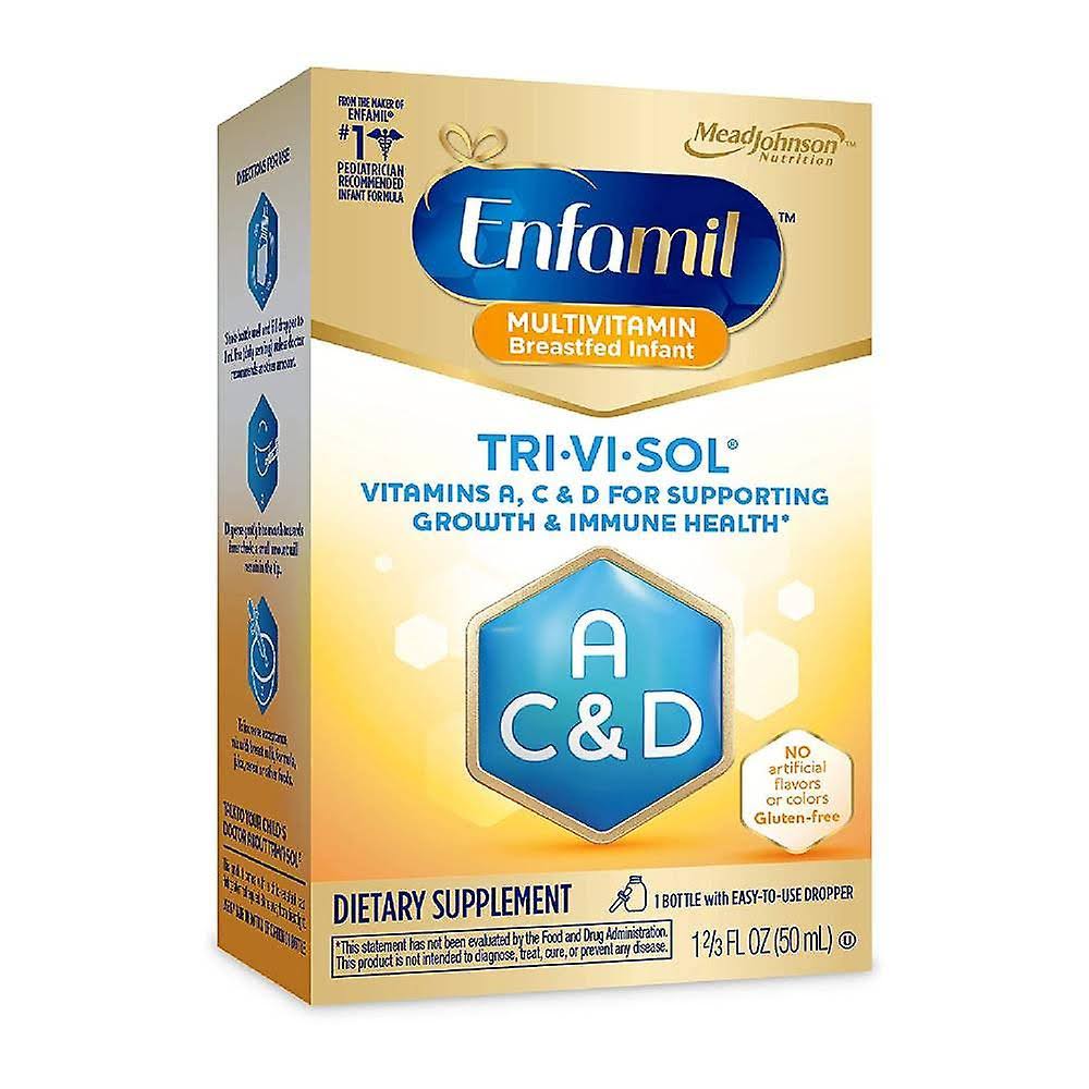 Enfamil Tri ViSol Liquid Vitamins A C and D Baby Supplement Drops - 50ml