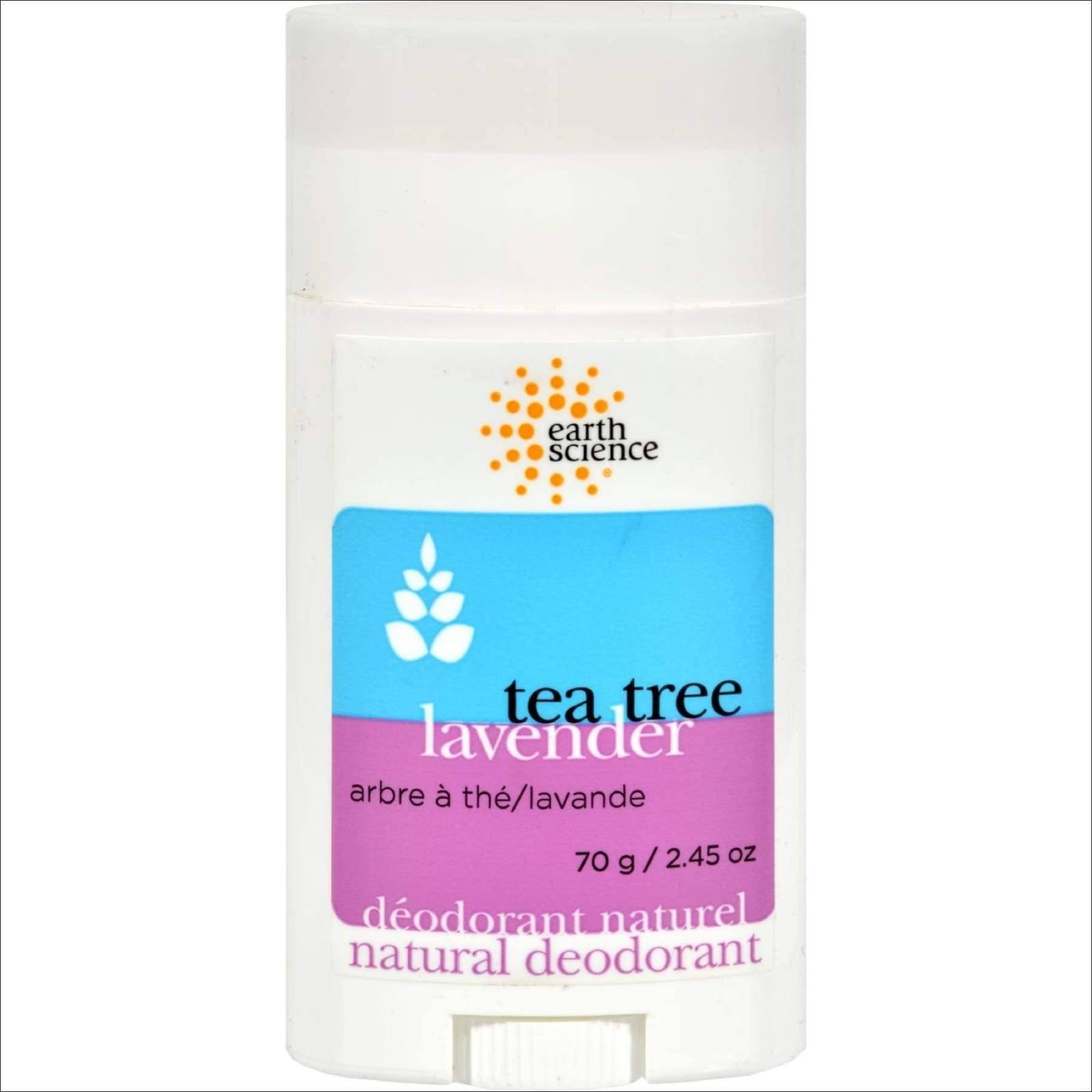 Earth Science Natural Tea Tree Deodorant - Lavender, 70g