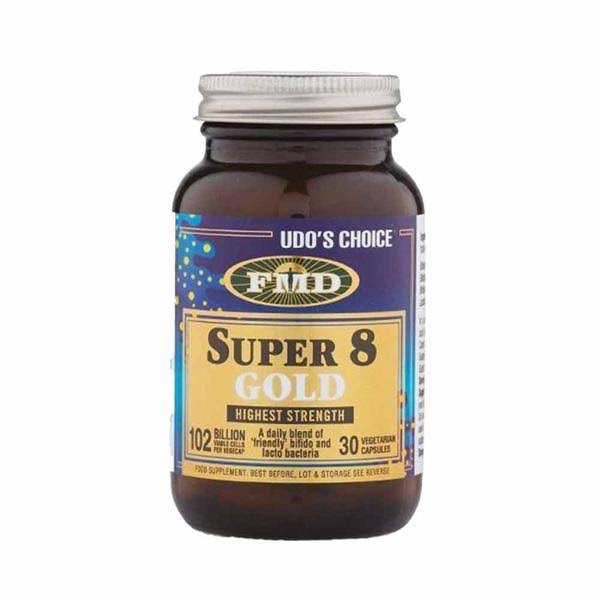 Udos Choice Super 8 Gold Microbiotics 30 Caps