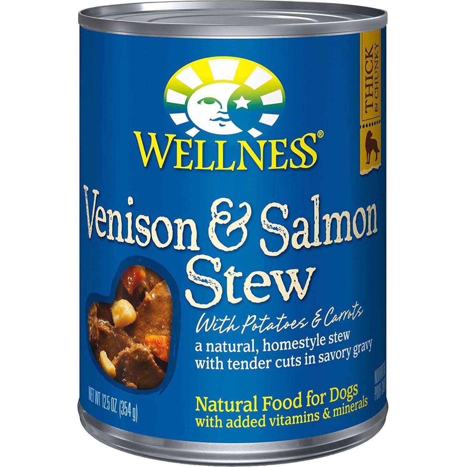 Wellness Natural Food for Dogs - Venison & Salmon Stew with Potatoes Carrots