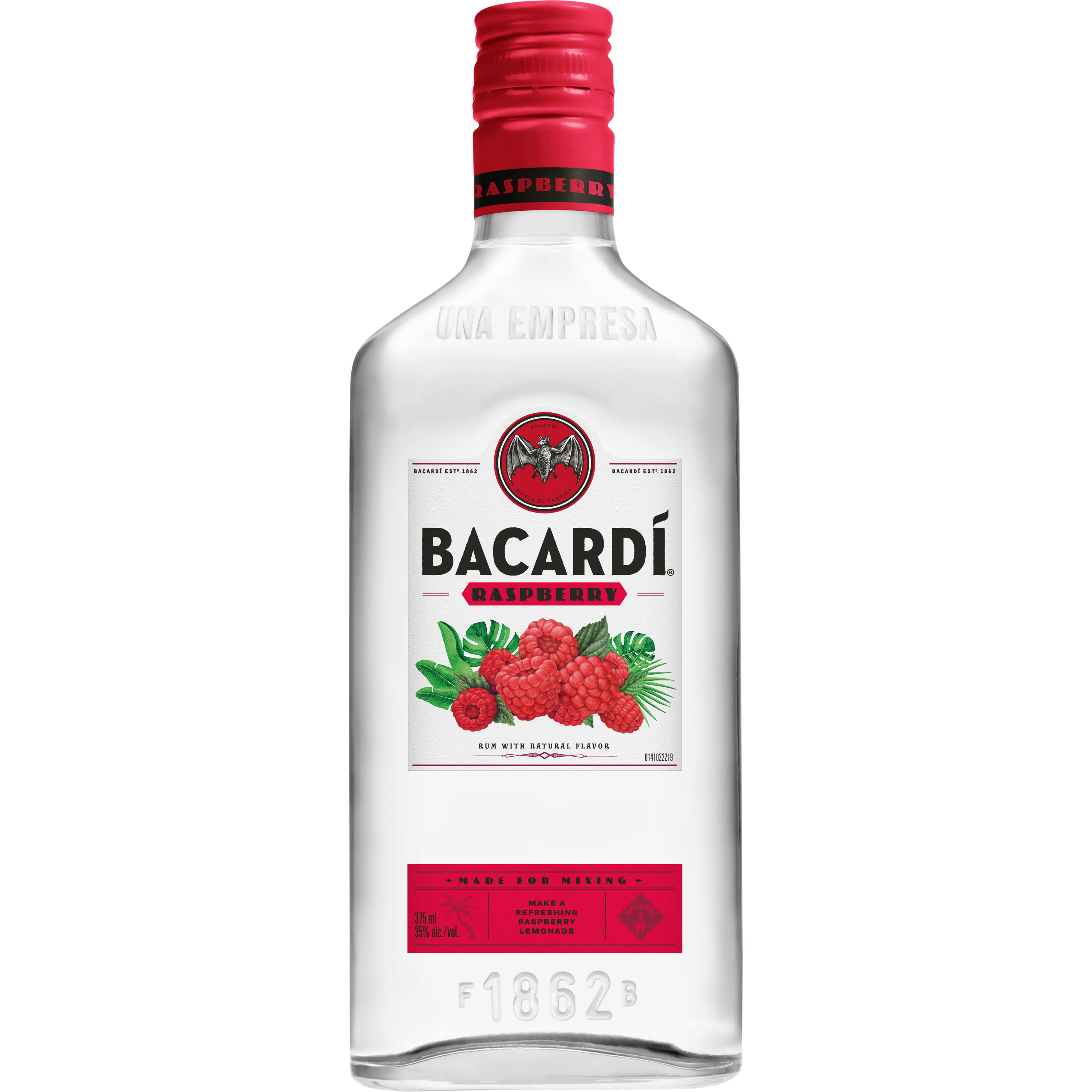 Bacardi Rum, Raspberry - 375 ml