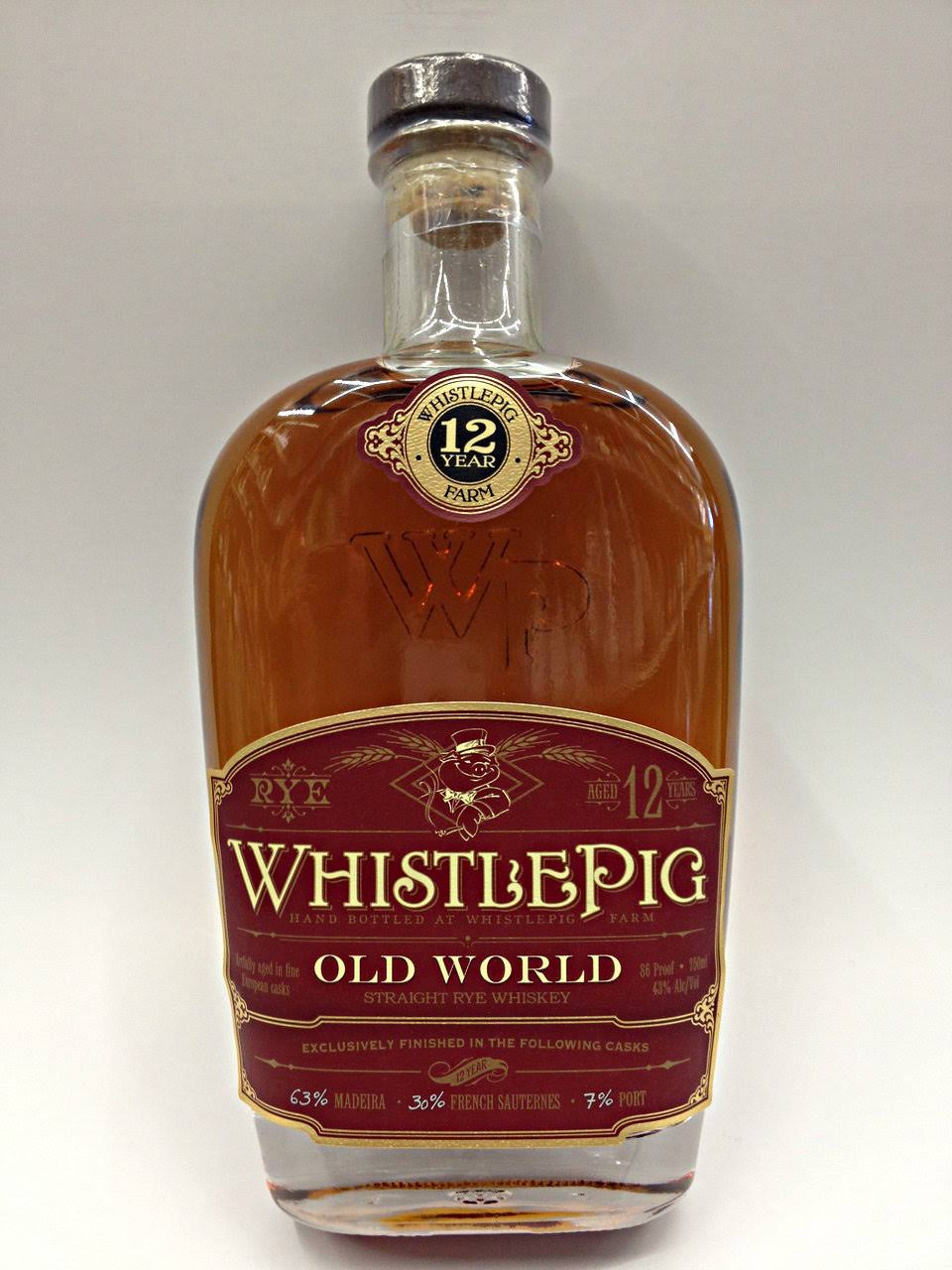 Whistlepig 12 Year Old World Rye Whiskey - 750 ml bottle