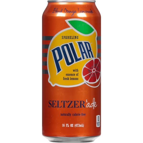 Polar Seltzer, Blood Orange Lemonade - 16 fl oz